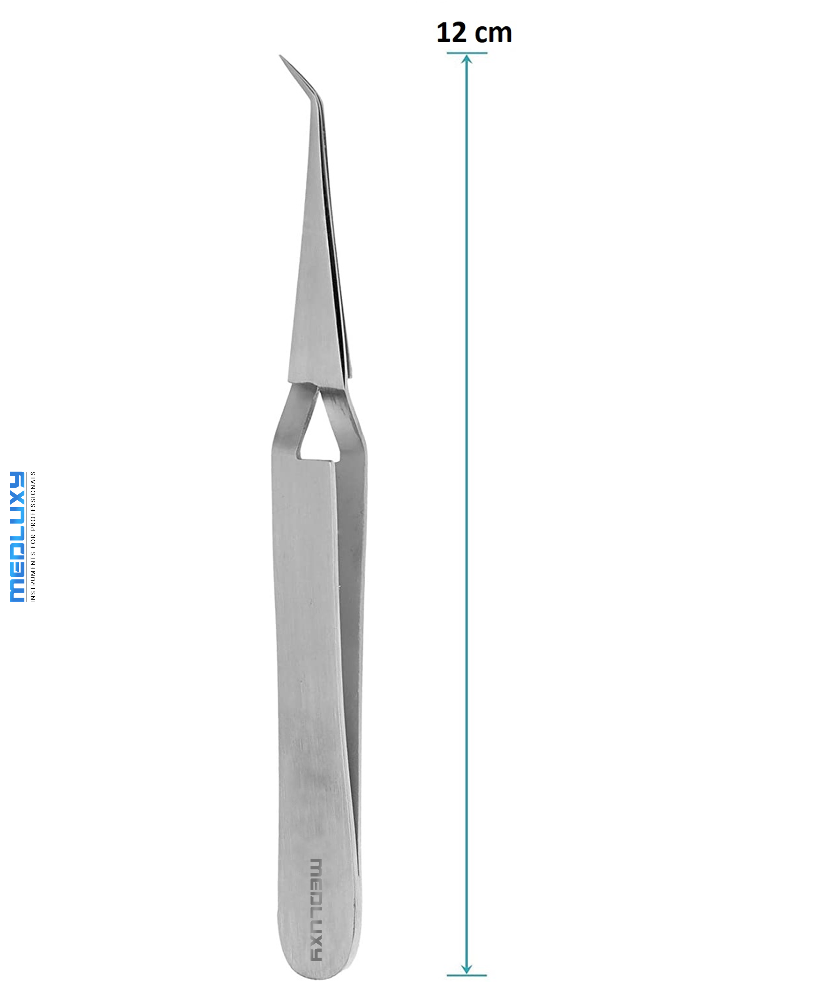 Medluxy Pro - Hobbypincet - Kruispincet - Gebogen Fijne Punt - 12 cm